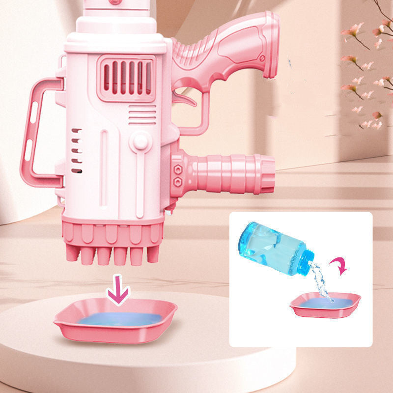 Bazooka Bubble Machine β 32-Hole Electric Bubble Gun for Kid