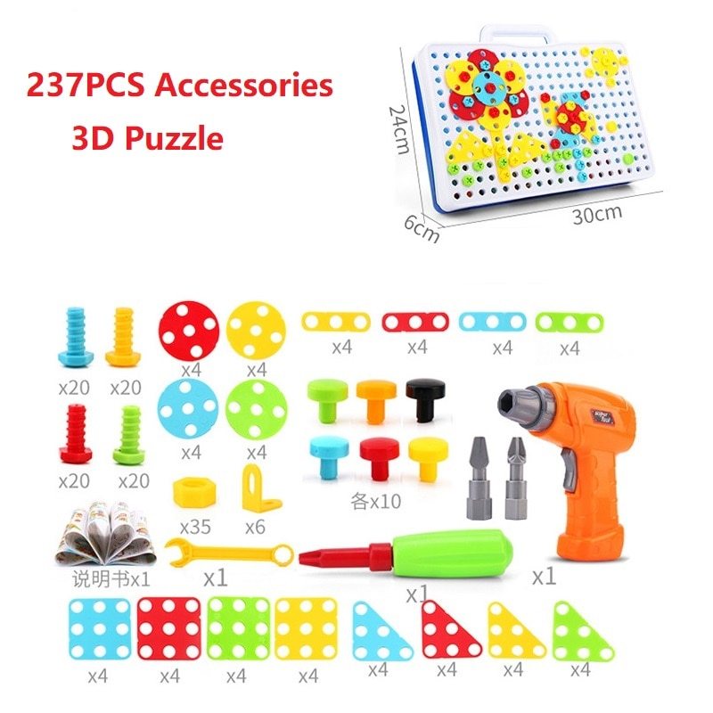 Kids Drill & Screw Board – Educational Fine Motor Toy