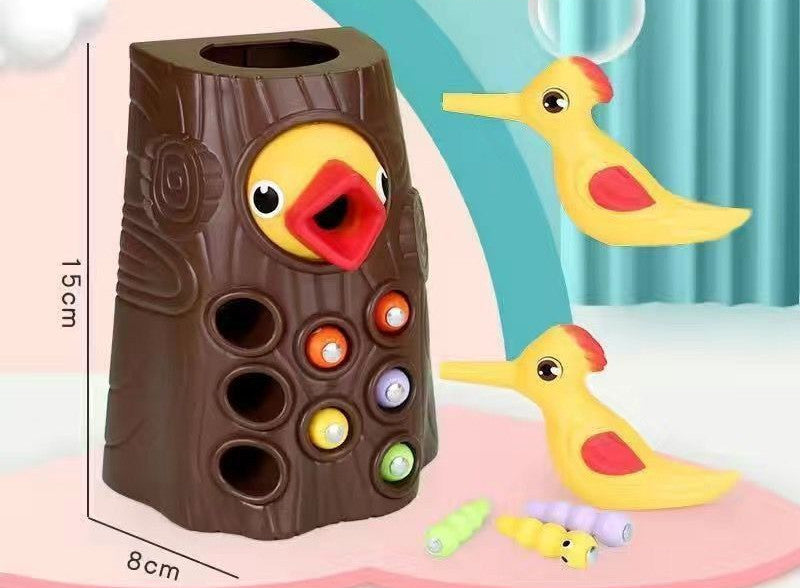 Woodpecker Magnetic Catch-the-Worm Game