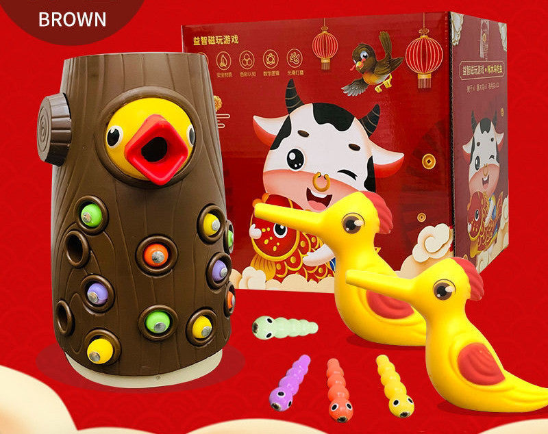Woodpecker Magnetic Catch-the-Worm Game