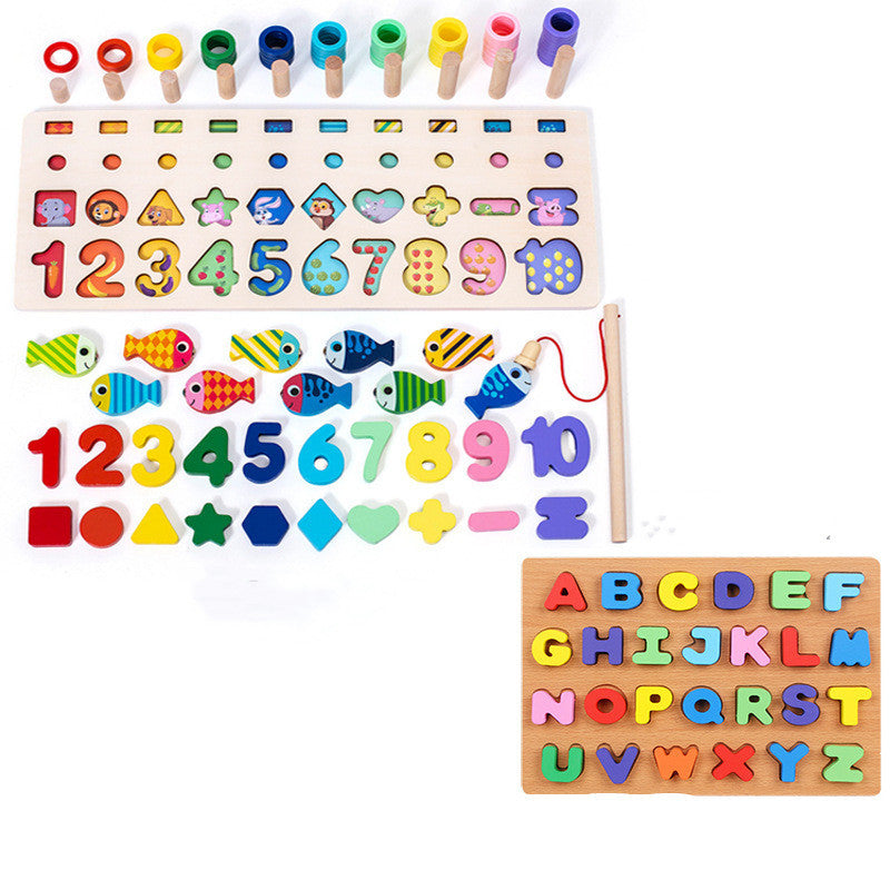 Wooden Alphanumeric Puzzle β Numbers, Letters & Colors Learning Toy