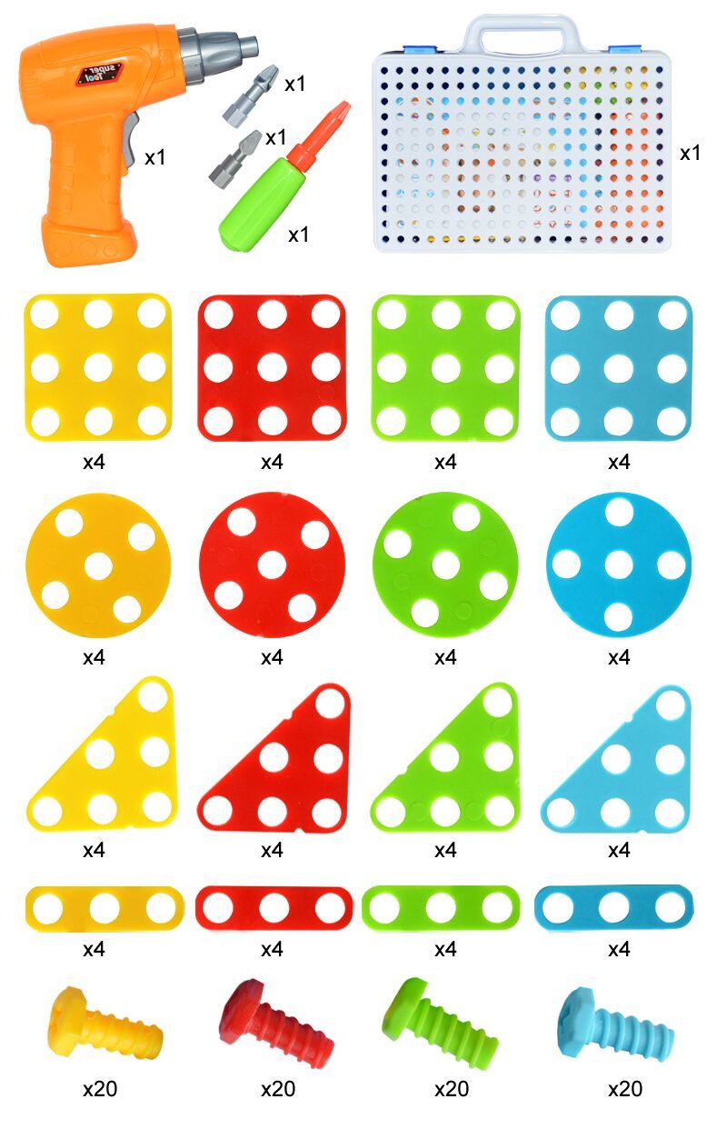 Kids Drill & Screw Board – Educational Fine Motor Toy