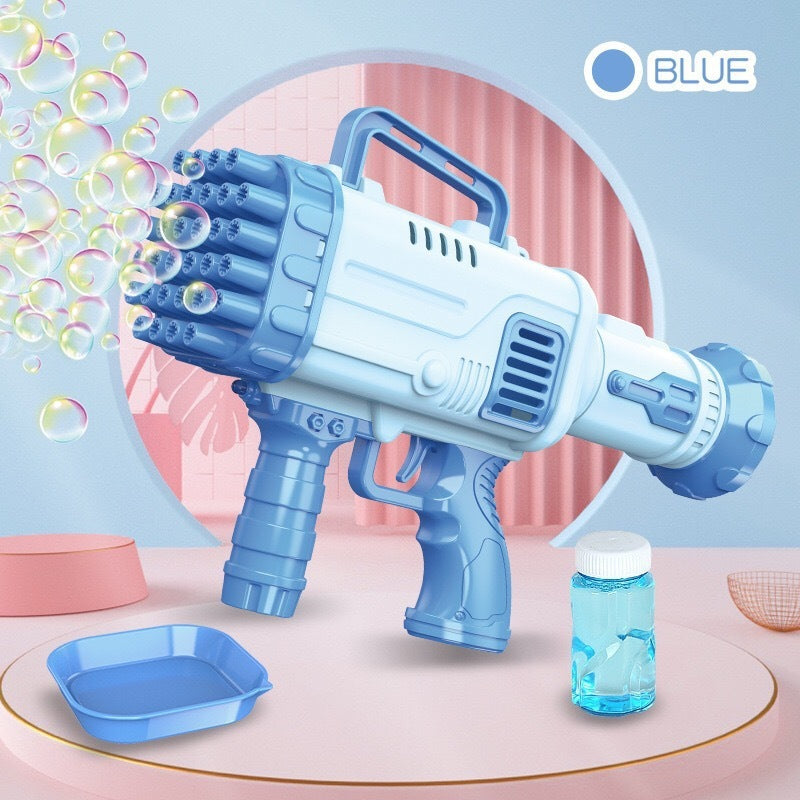 Bazooka Bubble Machine β 32-Hole Electric Bubble Gun for Kid