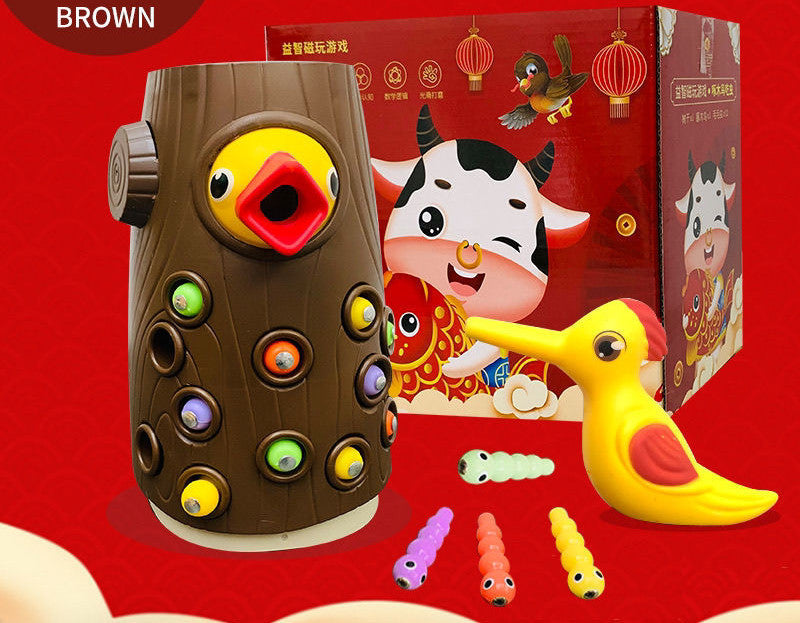 Woodpecker Magnetic Catch-the-Worm Game