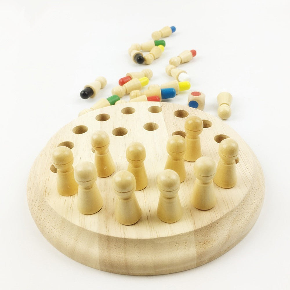 Wooden Memory Match Stick Chess Game – Educational Toy for Kid