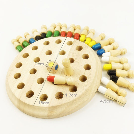 Wooden Memory Match Stick Chess Game – Educational Toy for Kid