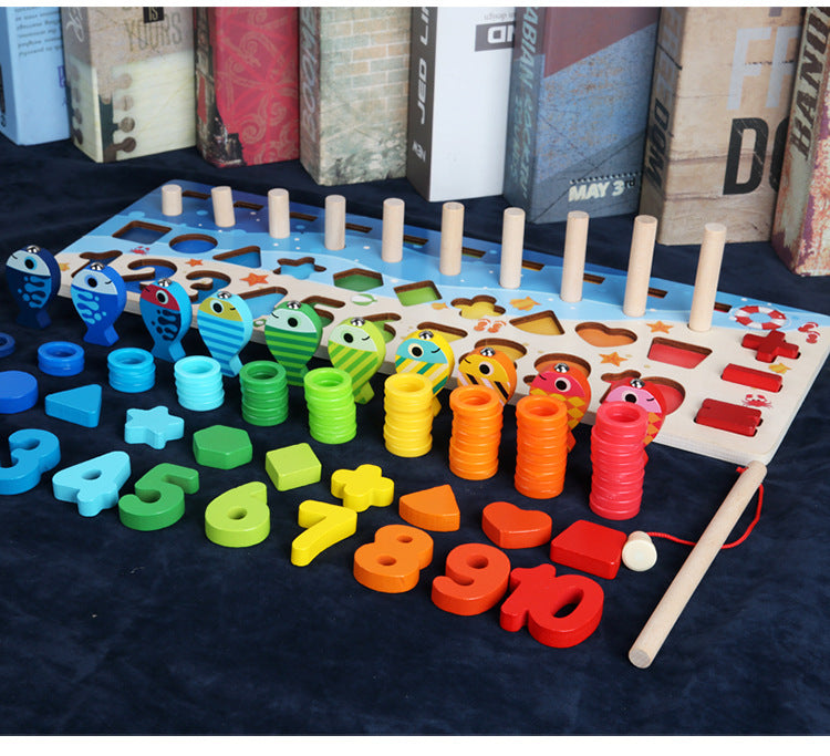 Wooden Alphanumeric Puzzle – Numbers, Letters & Colors Learning Toy