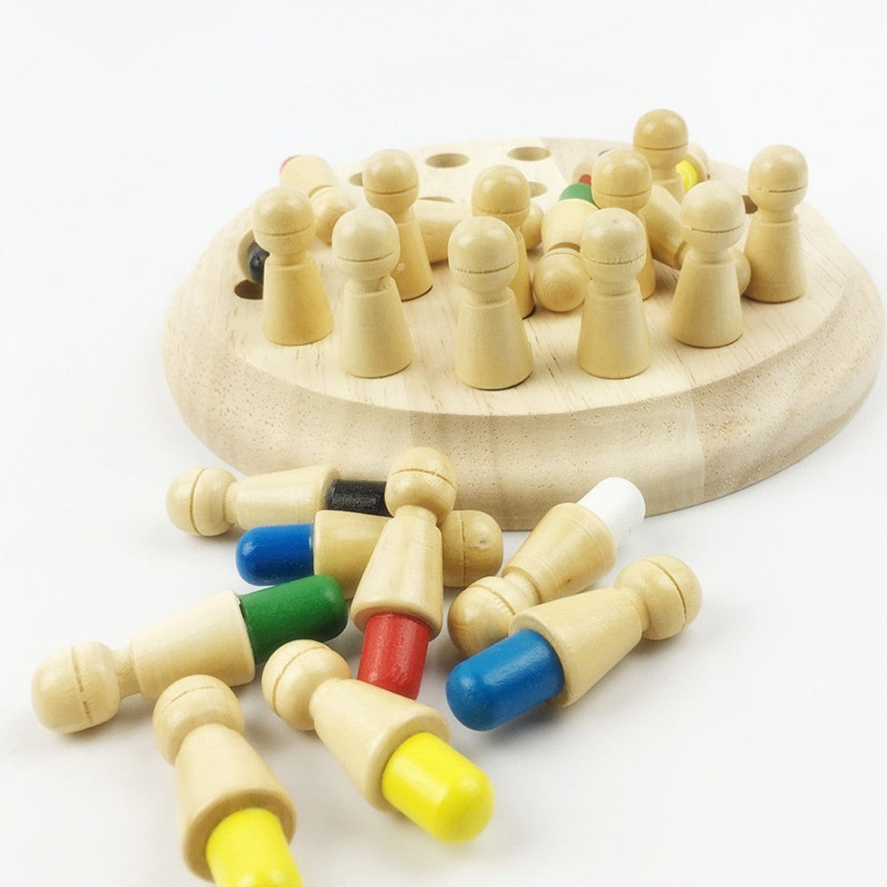 Wooden Memory Match Stick Chess Game – Educational Toy for Kid