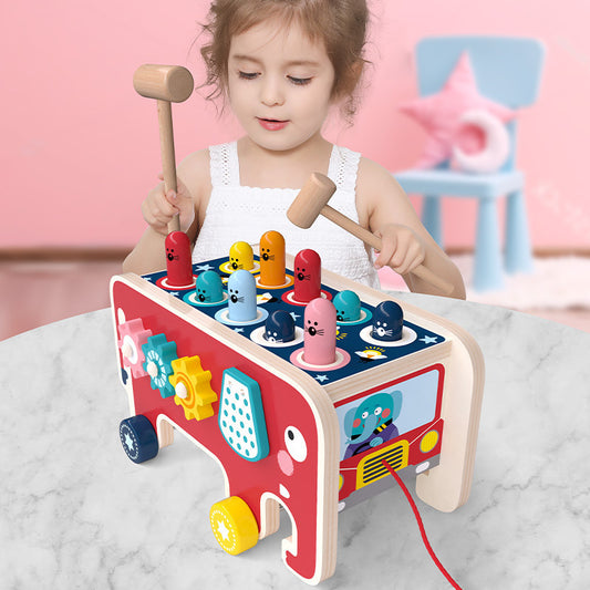 Wooden Hamster Musical Toy – Percussion & Sensory Play for Toddler