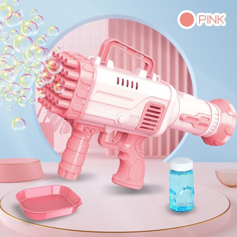 Bazooka Bubble Machine – 32-Hole Electric Bubble Gun for Kid