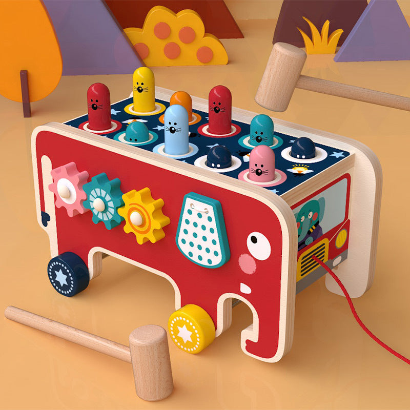 Wooden Hamster Musical Toy – Percussion & Sensory Play for Toddler