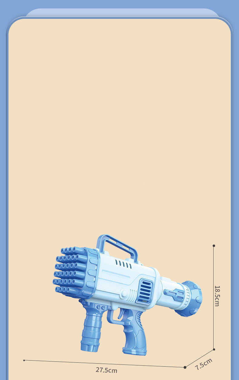 Bazooka Bubble Machine – 32-Hole Electric Bubble Gun for Kid