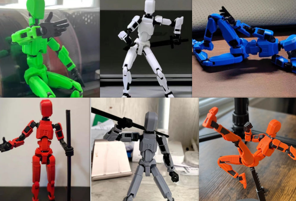 Build-It-Yourself Articulated Action Doll – PLA+PETG Plasti