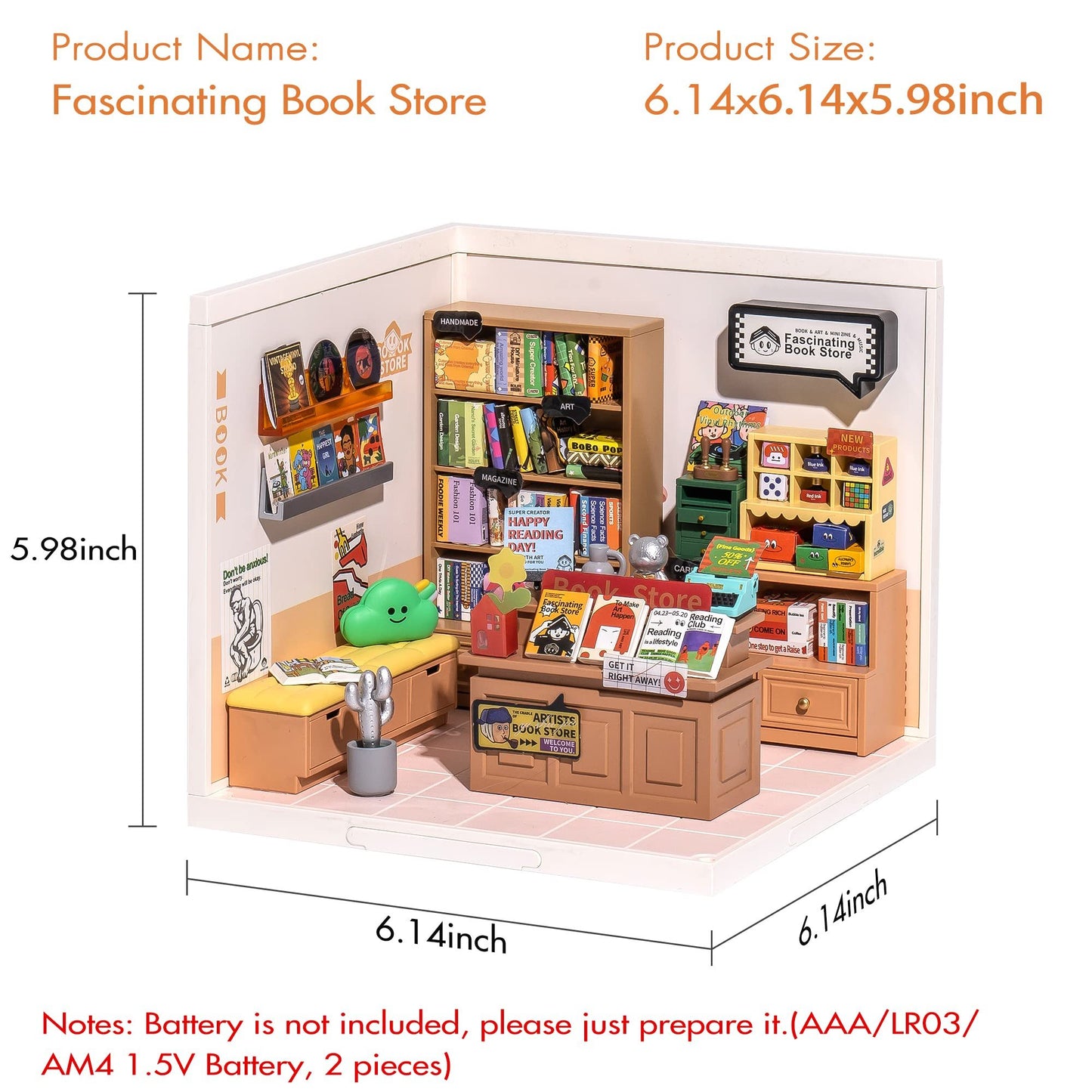 Rolife DIY Miniature House – Super World Dollhouse Kit